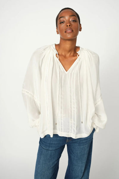 Vuella LS Blouse - Ecru