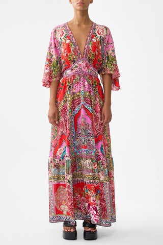 Heirloom Empire Waisted Dress with Hem Ruffle