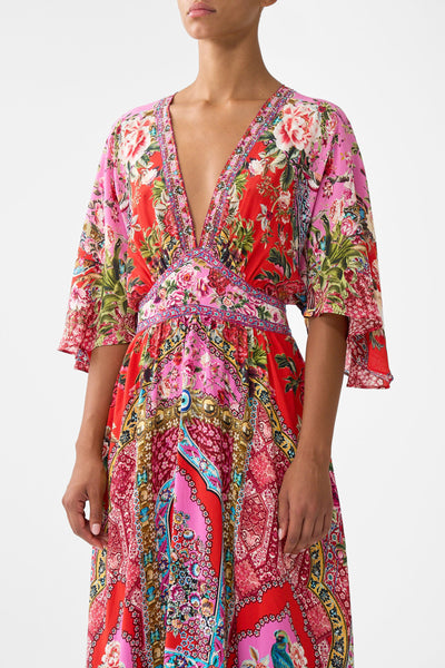Heirloom Empire Waisted Dress with Hem Ruffle