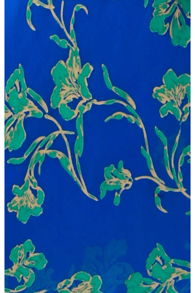 Water Lily Wrap Dress - Cobalt Jade Floral