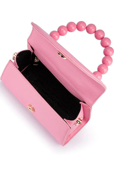 Wendy Acrylic Bead Handle Bag - Pink