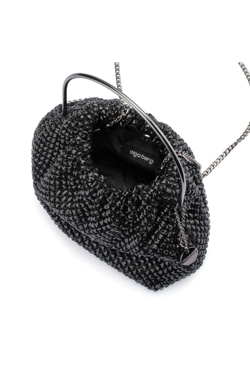 OLGA BERG STOCKISTS Whitney Crystal Top Handle - Black – Smoke ...