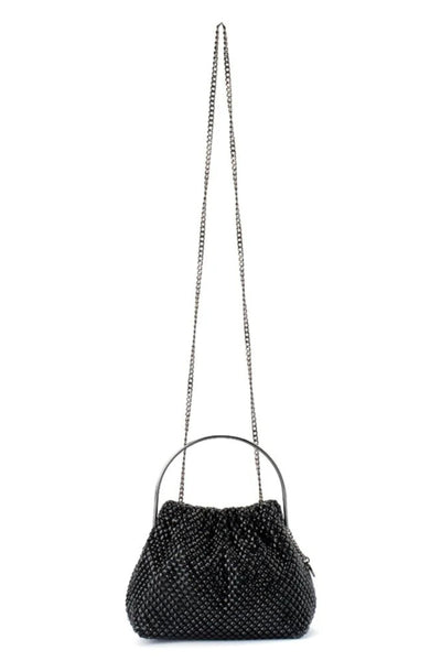 Whitney Crystal Top Handle - Black