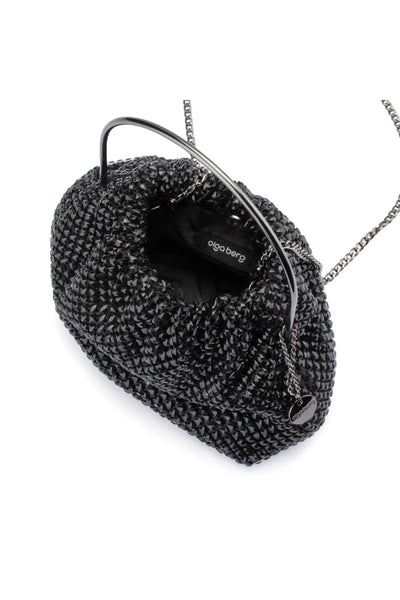 Whitney Crystal Top Handle - Black