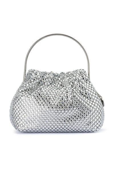 Whitney Crystal Top Handle - Silver