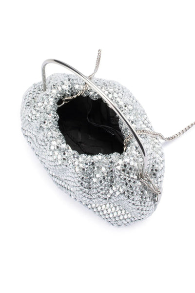 Whitney Crystal Top Handle - Silver