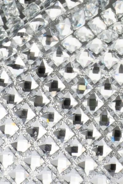 Whitney Crystal Top Handle - Silver