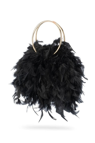 Willis Feather Bag - Black