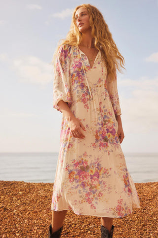 Willow Haven Midi Dress - Floral