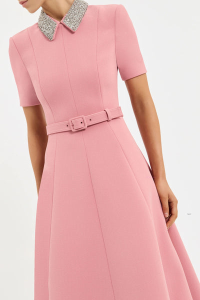 Xena Short Sleeve Midi - Blush