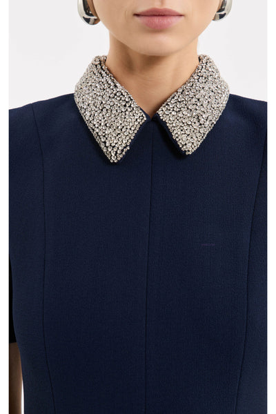 Xena Short Sleeve Midi - Navy