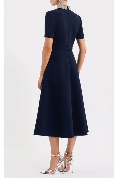 Xena Short Sleeve Midi - Navy