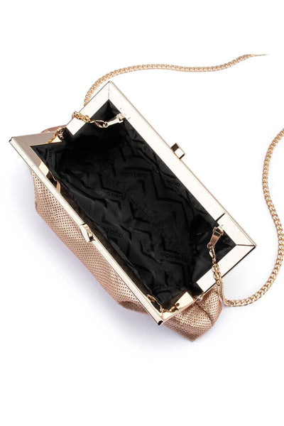Zephyr Sequin Clutch - Blush