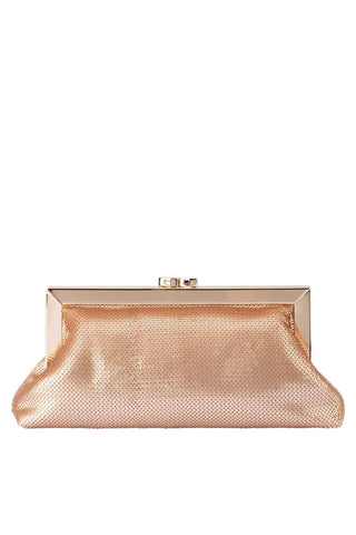 Zephyr Sequin Clutch - Blush