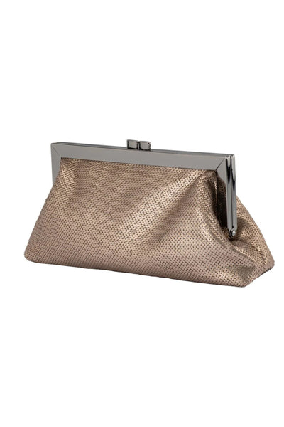Zephyr Sequin Clutch - Pewter