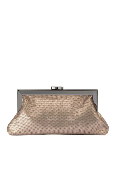 Zephyr Sequin Clutch - Pewter