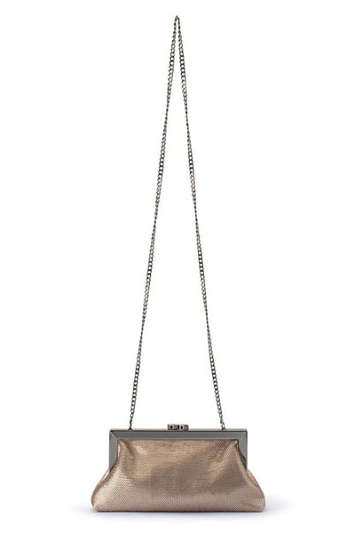 Zephyr Sequin Clutch - Pewter