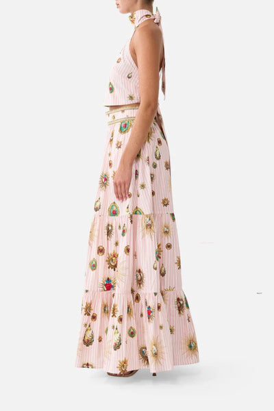 High Waisted Tiered Skirt - Painted Prayers Painpray
