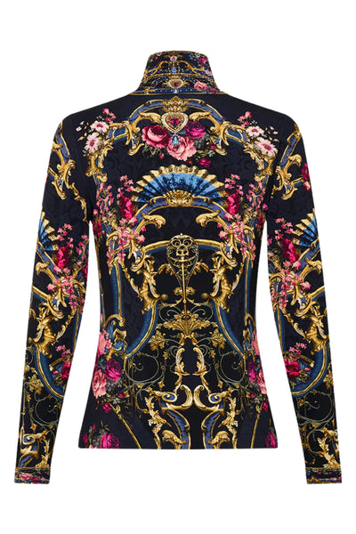 Ornate on a Plate Jersey Turtleneck