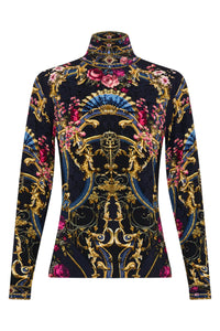 Ornate on a Plate Jersey Turtleneck