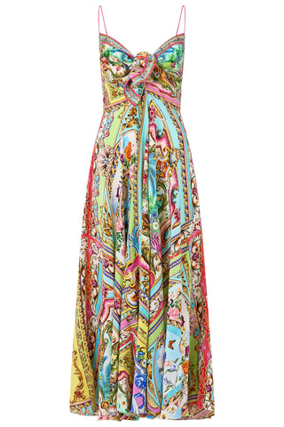 Spirit of Santa Maria Long Dress with Tie Front