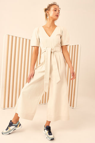 Essentials Jumpsuit - Chalk Denim