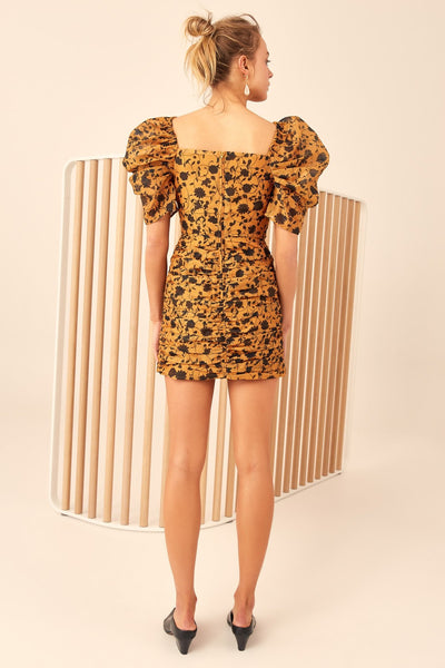 Love Hate Mini Dress - Marigold Floral