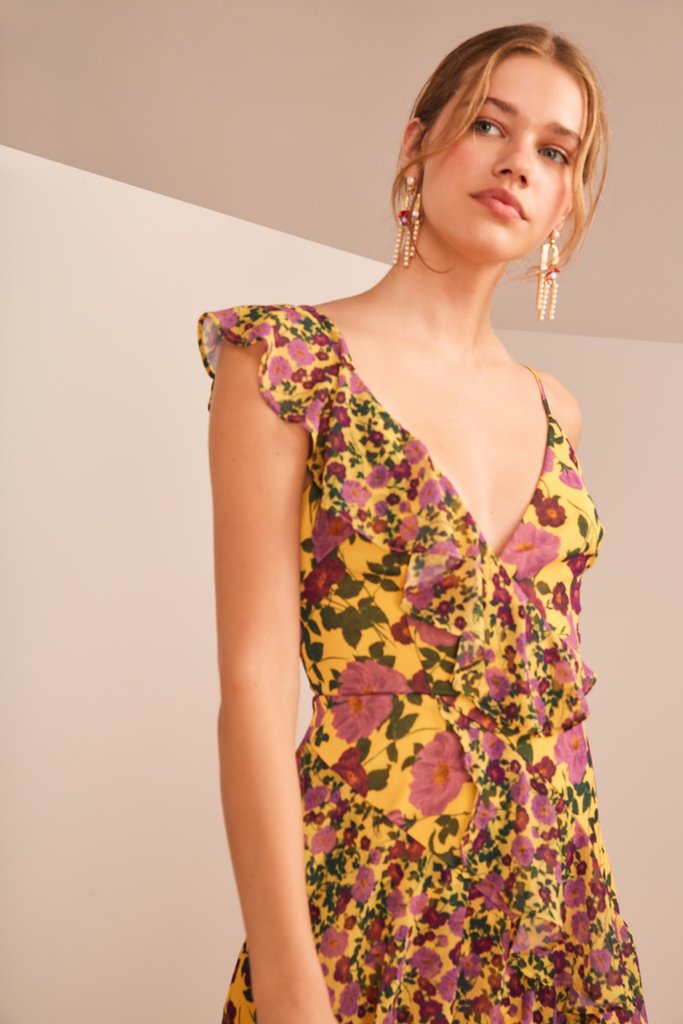 KEEPSAKE THE LABEL Waves Midi Dress Smoke Mirrors Boutique