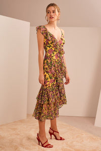 KEEPSAKE THE LABEL Waves Midi Dress Smoke Mirrors Boutique
