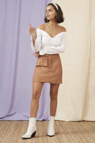 Utility Skirt - Tan