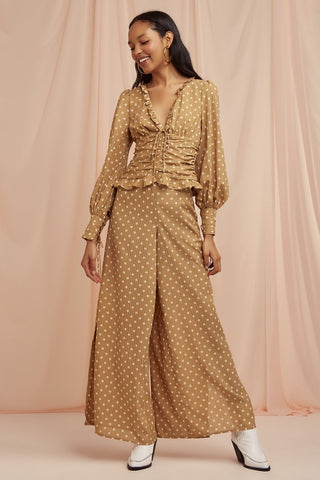 Rosie Pant - Tan and Nude Spot