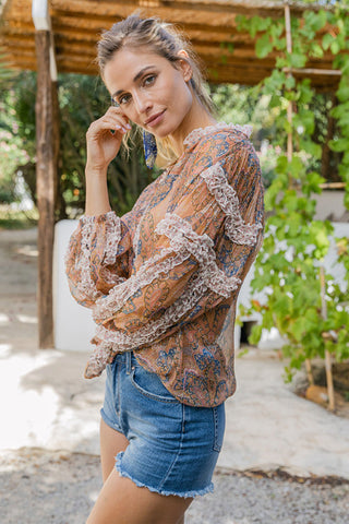 Tatum Top - Beige Lurex