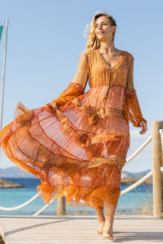 Jojoba Tiered Maxi Dress