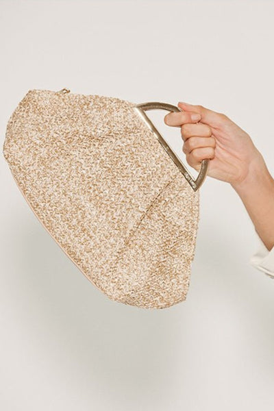 Adriana Woven Handle Bag - Natural