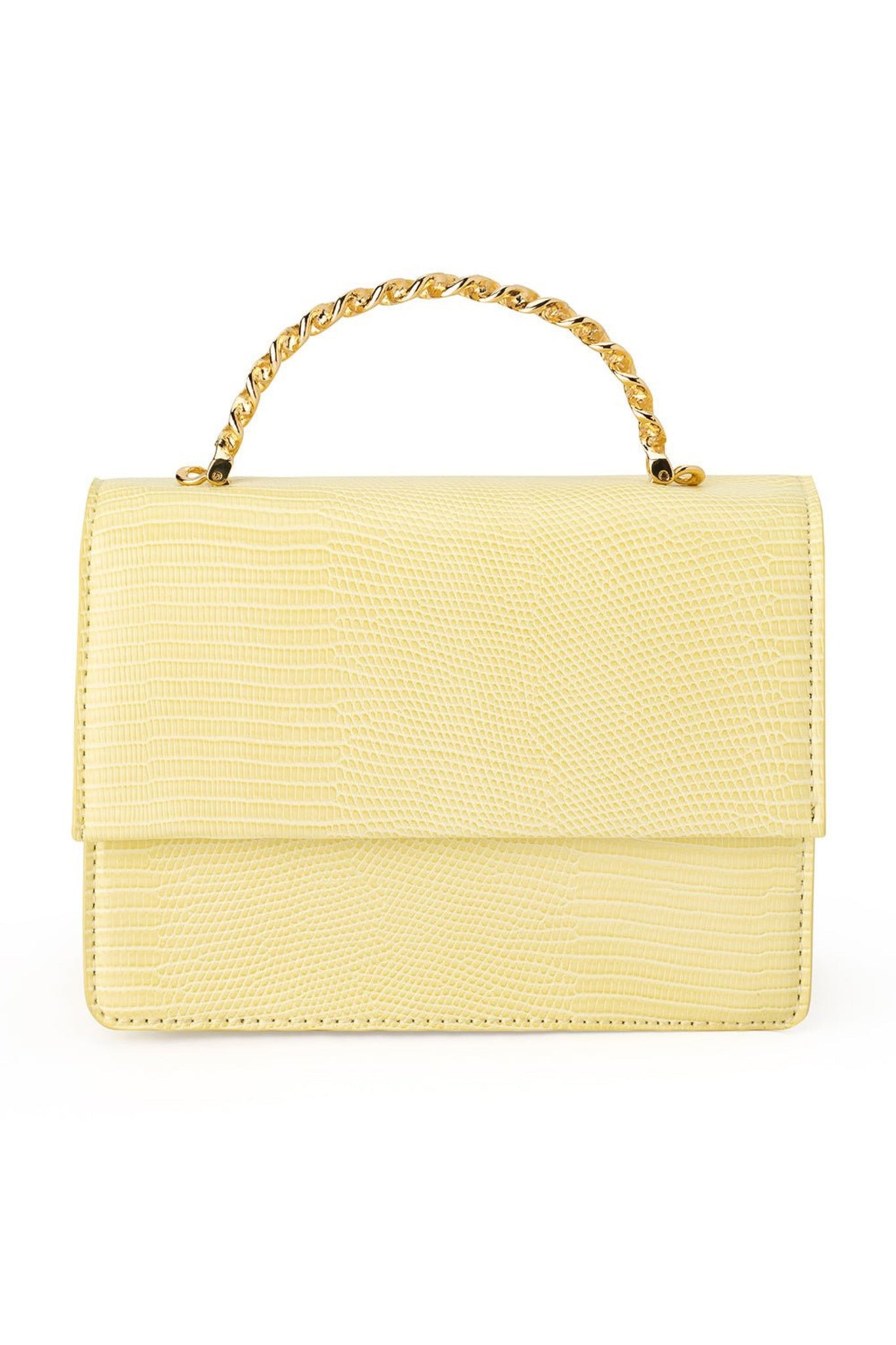 Allie Top Handle Bag - Lemon