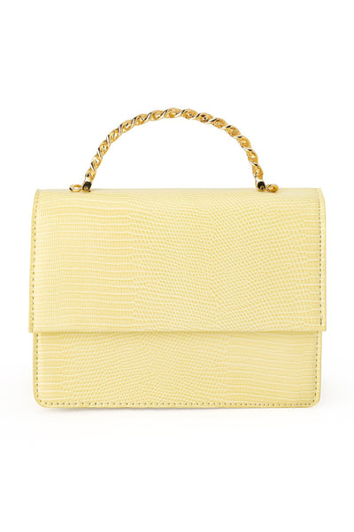 Allie Top Handle Bag - Lemon