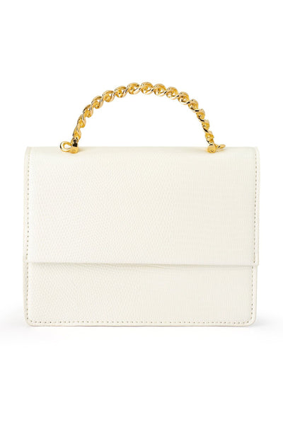 Allie Top Handle Bag - White