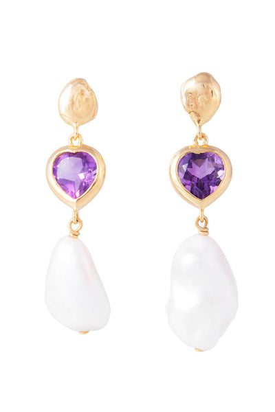 Amethyst Pearl Drops