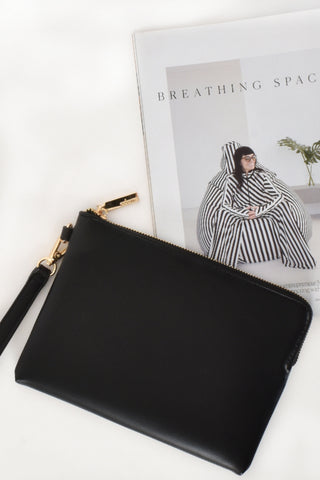 Becca Corner Zip Pouch - Black
