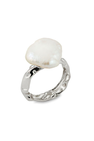 Rockpool Pearl Ring - Sterling Silver