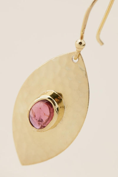 Meadow Earrings - Pink Tourmaline