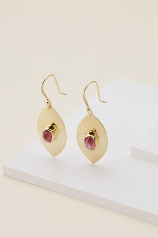 Meadow Earrings - Pink Tourmaline