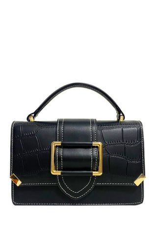 Buckle Crossbody Bag - Black