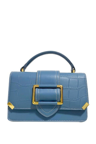 Buckle Crossbody Bag - Blue