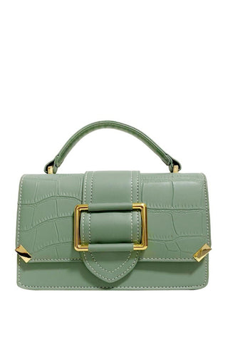 Buckle Crossbody Bag - Green