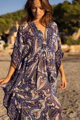 Caprera Kaftan - Navy Blue