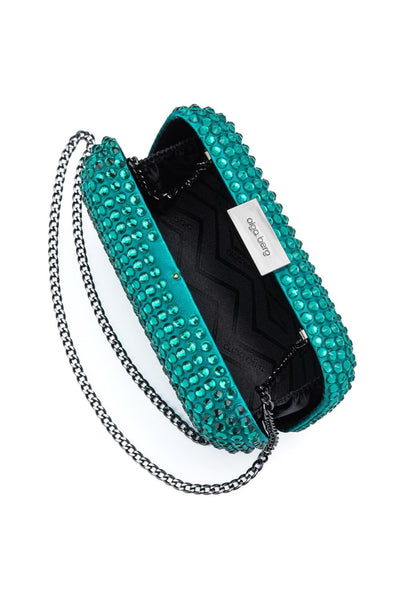 Caydence Hot Fix Clutch - Emerald Green