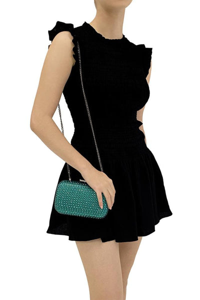 Caydence Hot Fix Clutch - Emerald Green