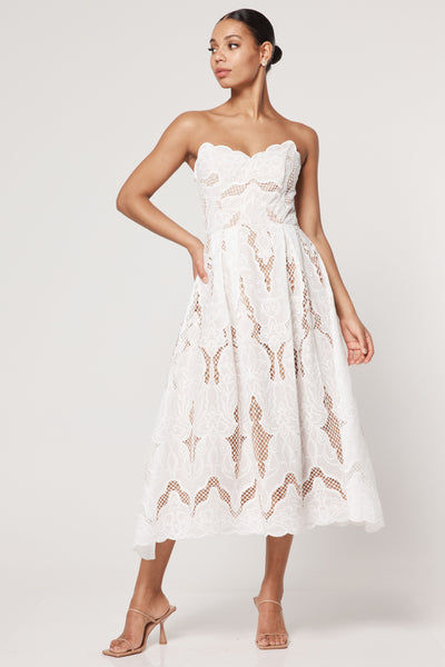 Celebrant Midi Dress - Ivory
