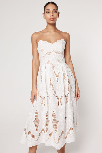 Celebrant Midi Dress - Ivory